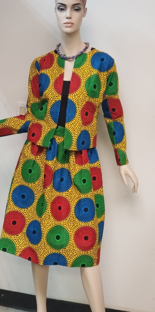 Ankara Skirt Suit